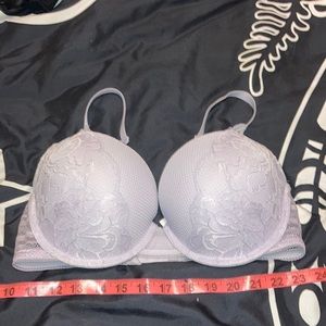 Shimmer lace push up bra